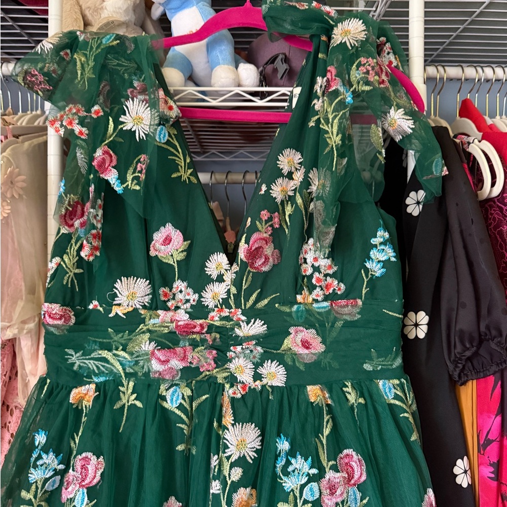 JessaKae Green Floral Maxi Dress - Picture 5 of 5